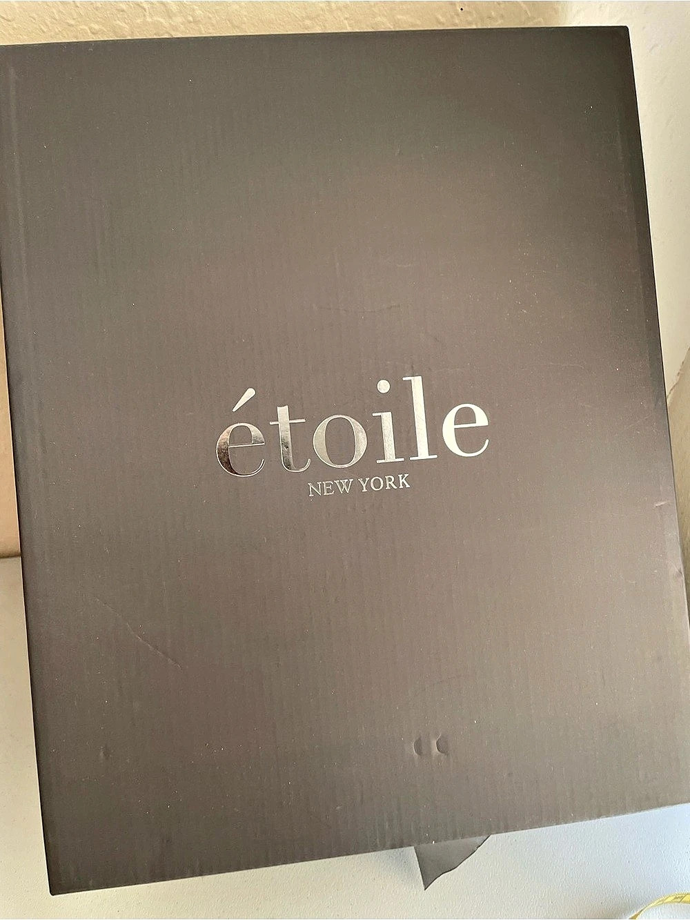 étoile Salla Velour Robe With Cord Collar Cream NWT